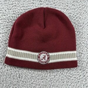 Alabama Crimson Tide Beanie Hat Mens OS Red Patch‎ Embroidered College Football